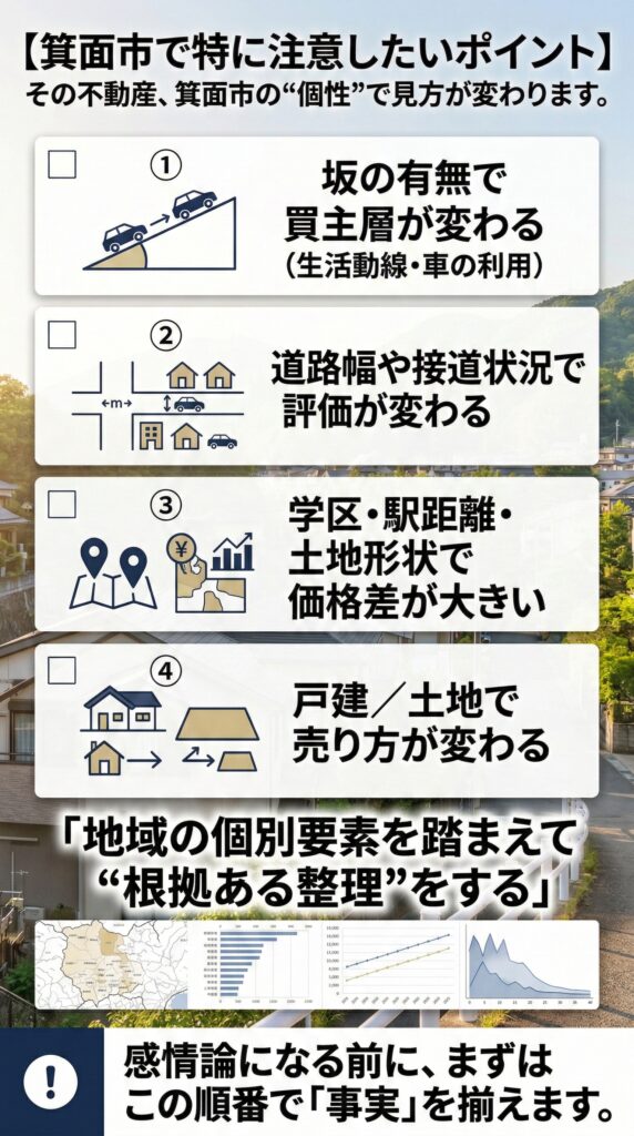 ⑤ 箕面市で特に注意したいポイント完成版