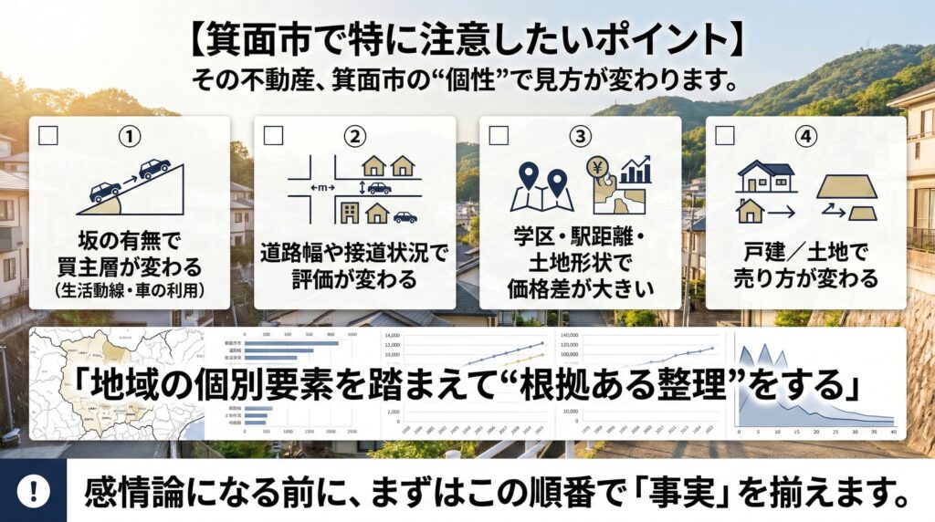 ⑤ 箕面市で特に注意したいポイント完成版