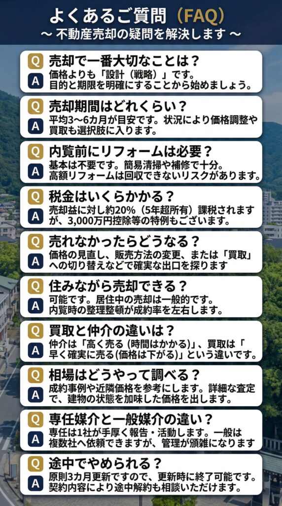 ⑨不動産売却 FAQ
