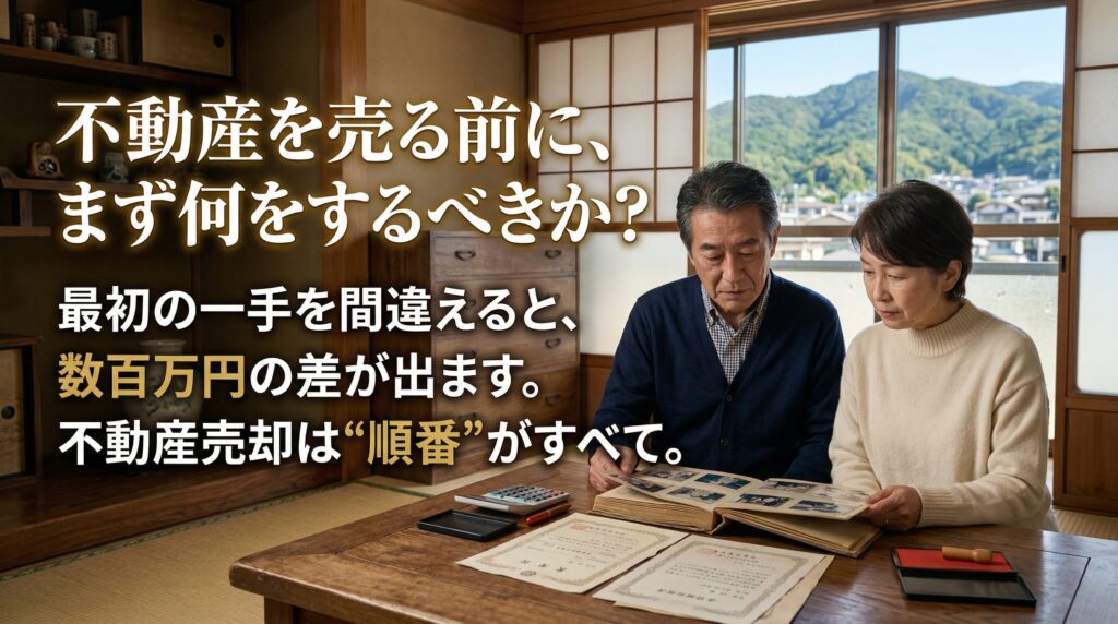 不動産を売る前に、まず何をするべきか？
