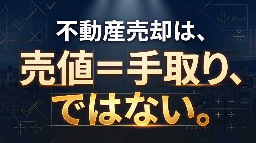 不動産売却の売値と手取り