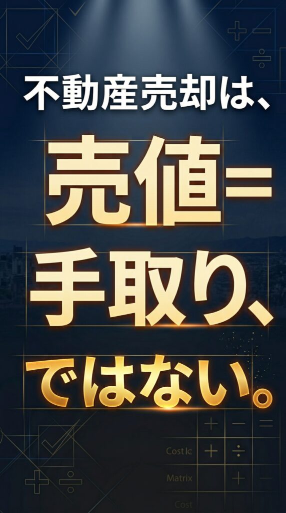 不動産売却の売値と手取り