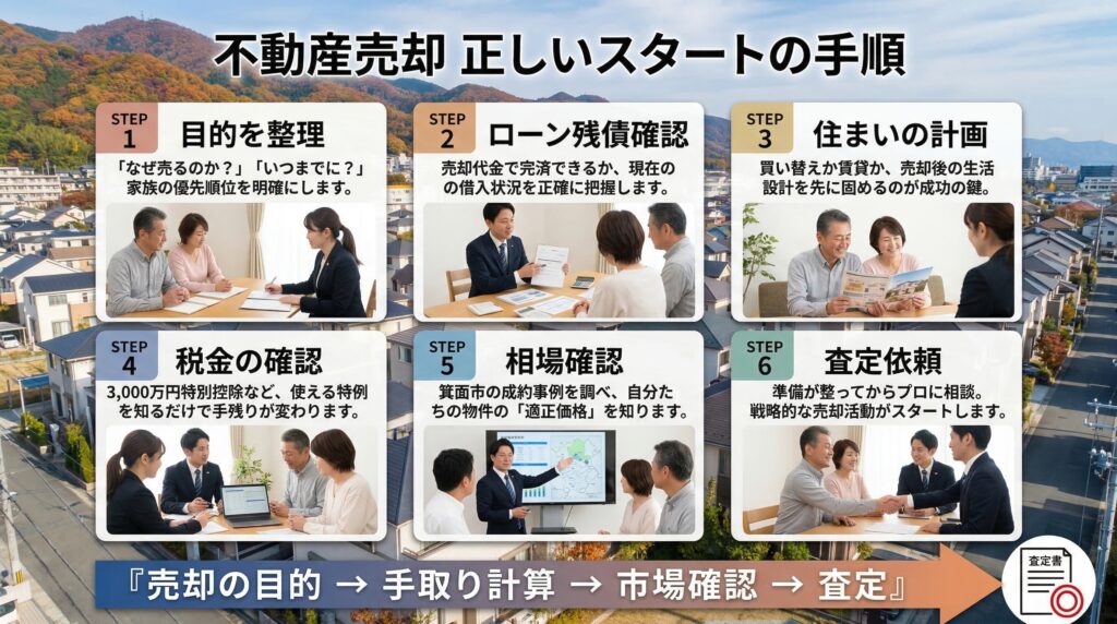 正しい不動産売却スタートの手順