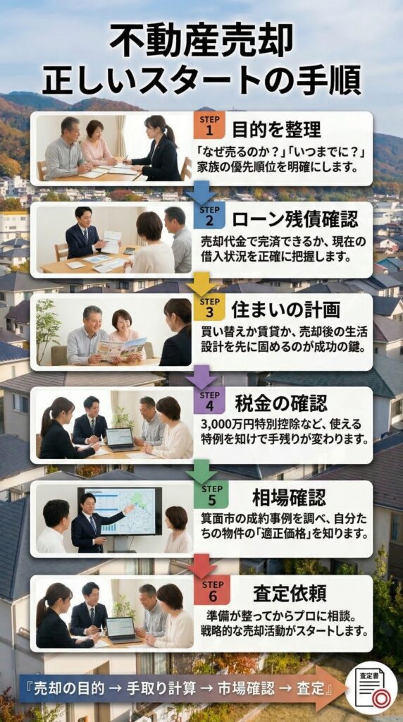 正しい不動産売却スタートの手順