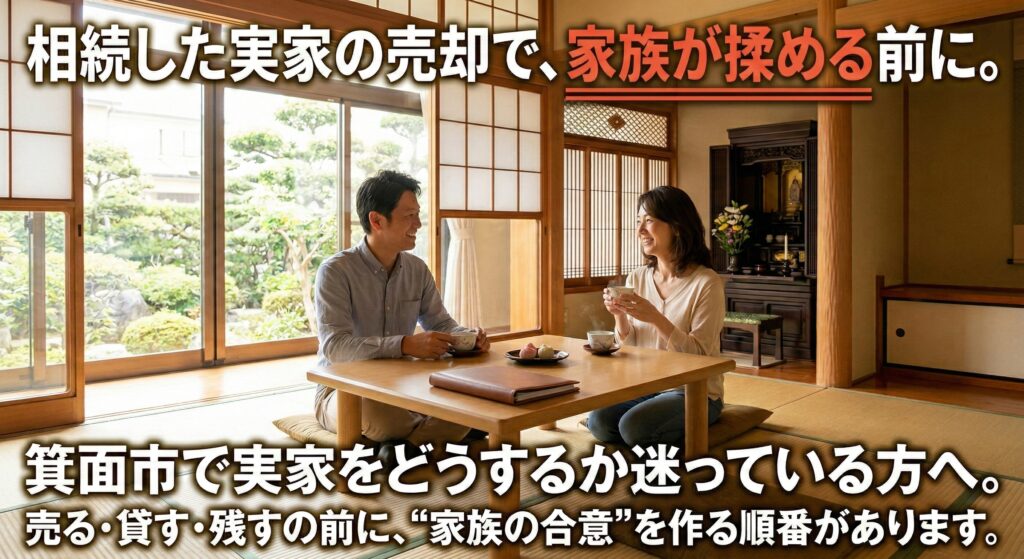  相続した実家の売却で、家族が揉める前に。